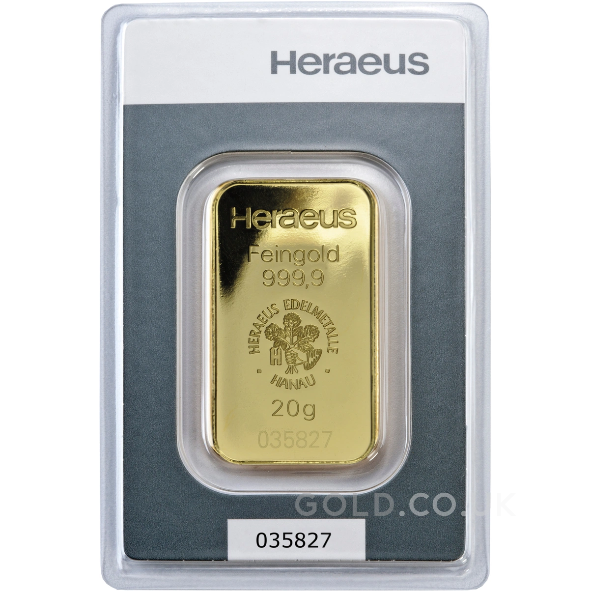 20g Gold Bar Heraeus