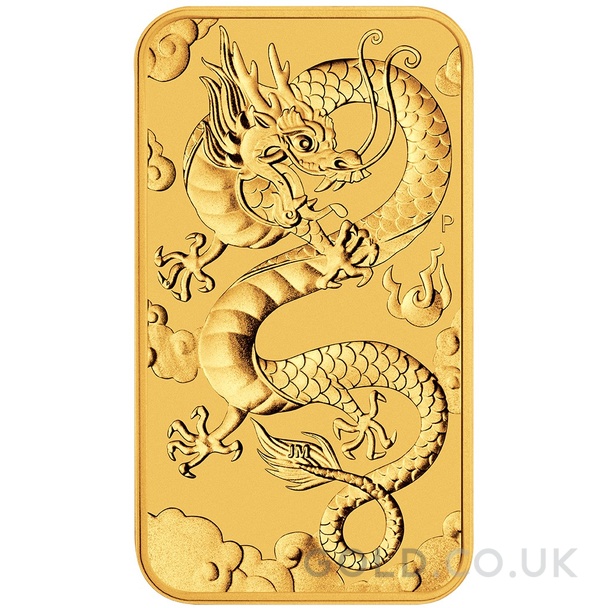 2019 1oz Dragon Rectangular Gold Bar (Coin)