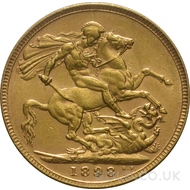 1898 Gold Sovereign Coin Victoria 