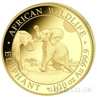 Gold Somalian Elephant Tenth Ounce (2024)
