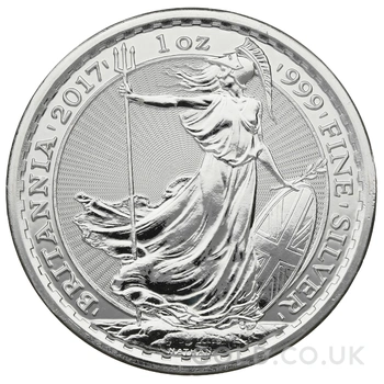 2017 1oz Silver Britannia Coin Privy Rooster Edge