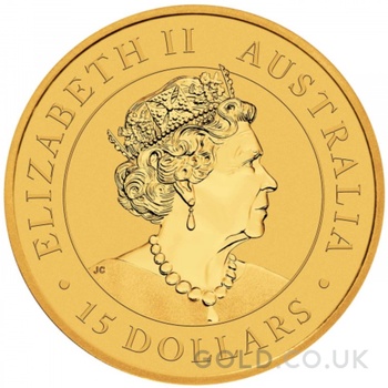 2022 1/10oz Australian Kangaroo Gold Nugget Coin