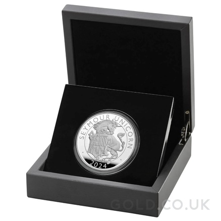 2024 Seymour Unicorn Silver Coin Tudor Beasts 1oz Proof Boxed