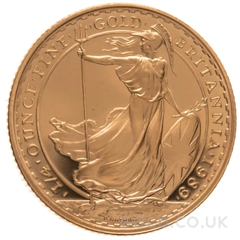 1989 Proof 1/4oz Gold Britannia Coin