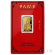 5g PAMP Year of the Dog Gold Bar