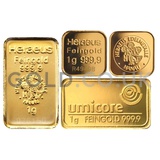 1g Gold Bars (Pre Owned)