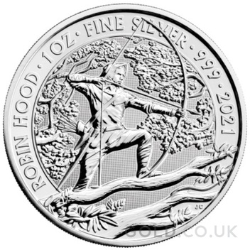 2021 Robin Hood Silver Coin Myths & Legends 1oz