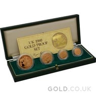 Gold Proof Sovereign Four Coin Boxed Set (1980)