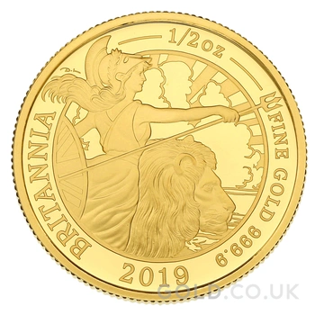 2019 Proof 1/2oz Gold Britannia Coin