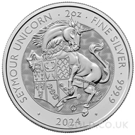 2024 The Seymour Unicorn - Tudor Beasts 2oz Silver Coin