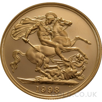 1998 Proof £2 Coin Gold Double Sovereign