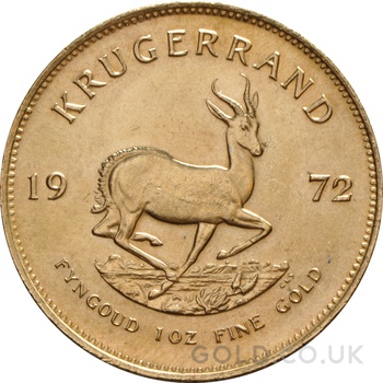 1972 Krugerrand Gold Coin 1oz