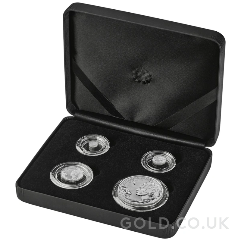 2024 Britannia Fractional Silver Reverse Proof Frosted Set Boxed