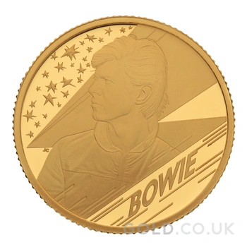 2020 Proof 1/4oz David Bowie Gold Coin Music Legends Boxed