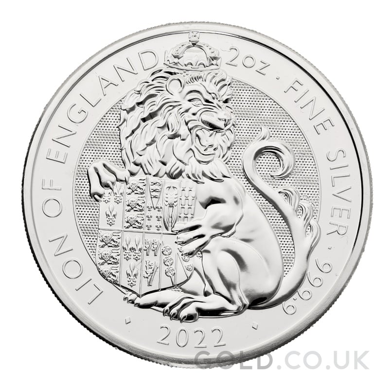 2022 Lion of England - Tudor Beasts 2oz Silver Coin