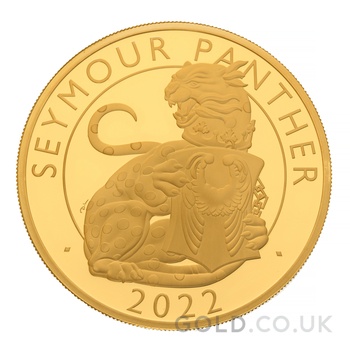 2022 Seymour Panther Gold Coin Tudor Beasts 5oz Proof Boxed