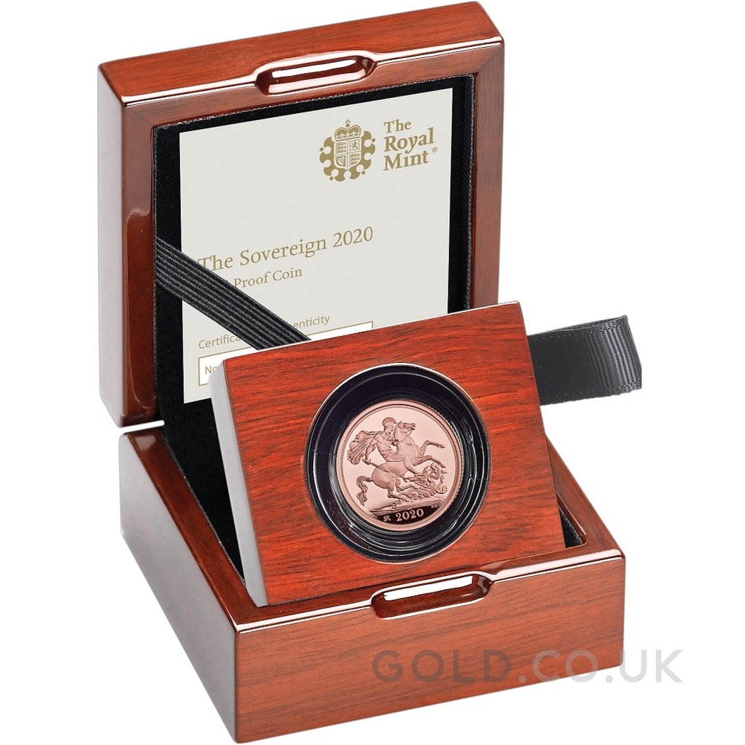 2020 Proof Gold Sovereign Boxed