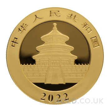 2022 15g Chinese Panda Gold Coin