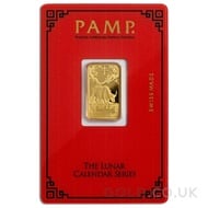5g PAMP Year of the Ox / Bull Gold Bar