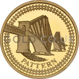 One Pound Gold Coin -  Forth Railway Bridge Pattern (2003)