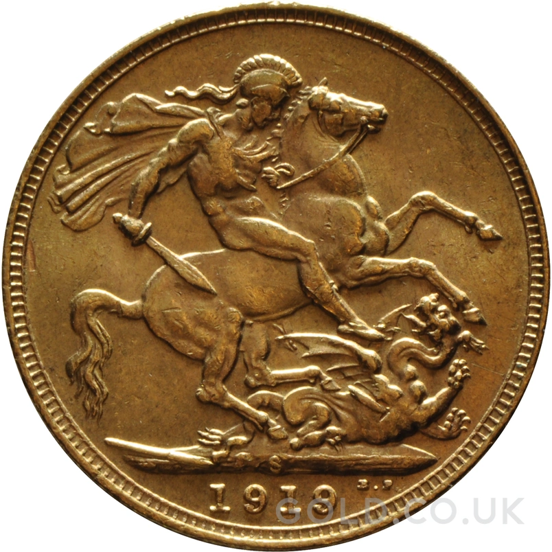 1919 Gold Sovereign Coin George V Sydney