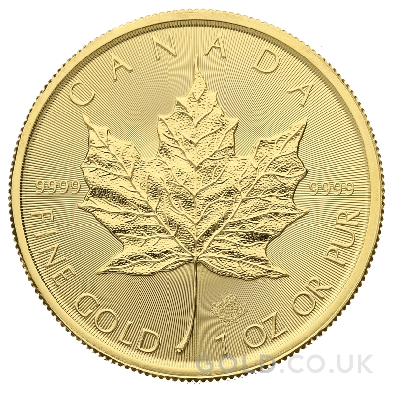 2019 Canadian Maple Leaf Gold Coin 1oz