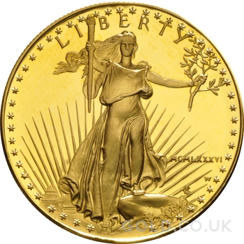 1986 Proof American Eagle Gold Coin 1oz MCMLXXXVI