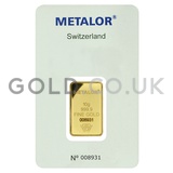 10g Metalor Gold Bar