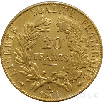 French 20 Francs Gold Coin Ceres