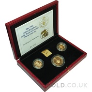 Gold Proof Sovereign Three Coin Boxed Set (1994)