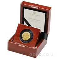 2022 King Arthur Quarter Ounce Proof Gold Coin Boxed
