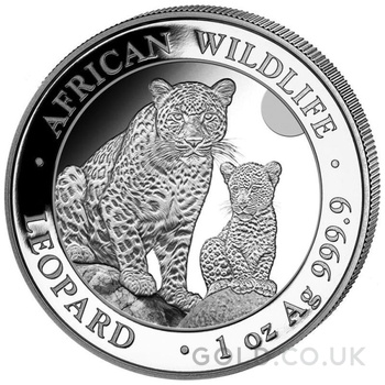 2024 1oz African Wildlife Leopard Silver Coin