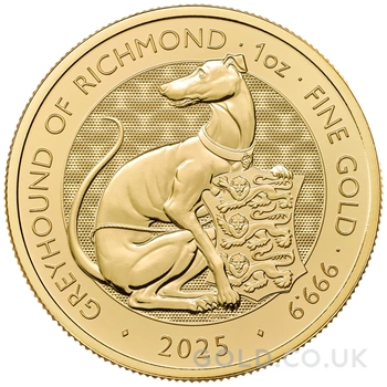 2025 Greyhound of Richmond - Tudor Beasts 1oz Gold Coin