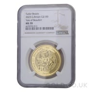 NGC MS70 1oz Gold Yale of Beaufort Tudor Beast  (2023)