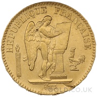20 French Francs - Guardian Angel - A (1887)