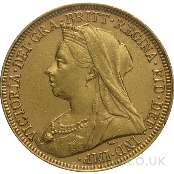 1900 Gold Sovereign Coin Queen Victoria Old Head
