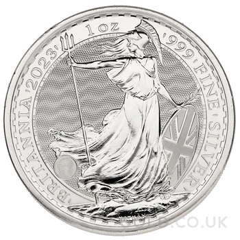 2023 1oz Silver Britannia Coin Queen Elizabeth II