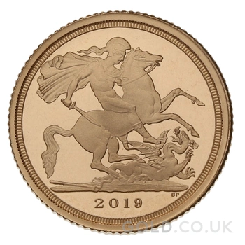 2019 Proof Gold Sovereign 3 Coin Standard Set Boxed