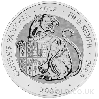 2025 Queen's Panther - Tudor Beasts 10oz Silver Coin