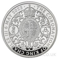 King Charles III Coronation 2oz Proof Silver Coin Boxed (2023)