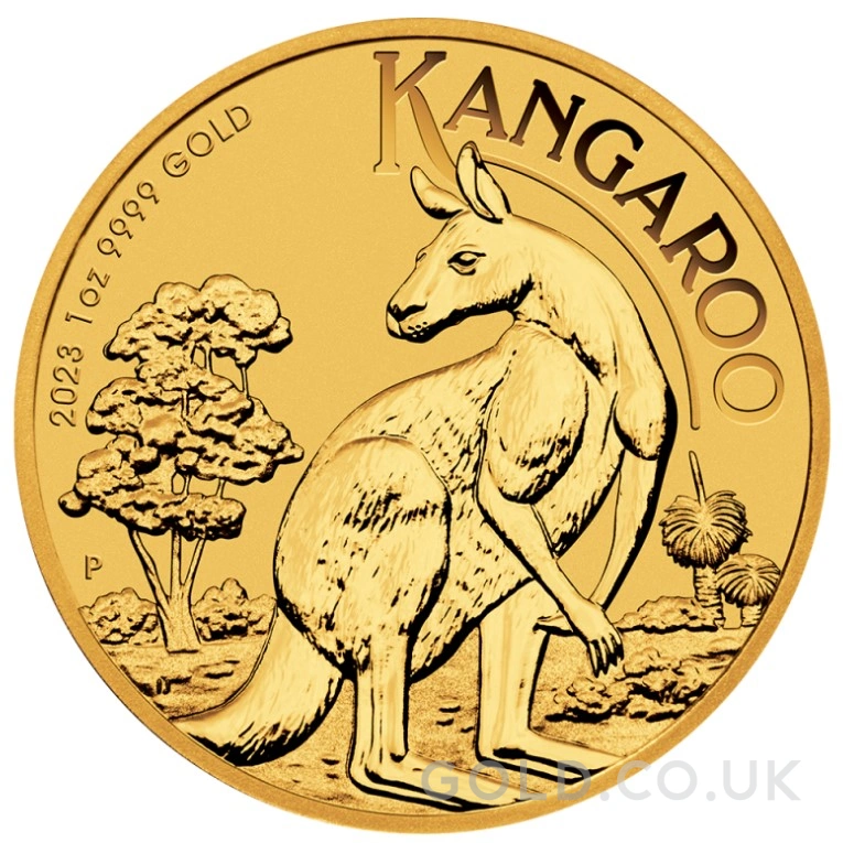 2023 1oz Australian Kangaroo Gold Nugget Coin