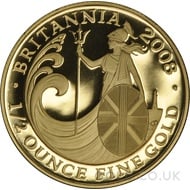 2008 Half Ounce Proof Britannia