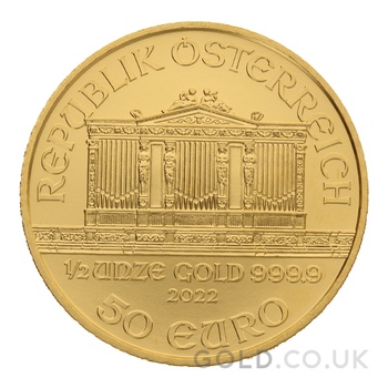 2022 1/2oz Austrian Gold Philharmonic Coin