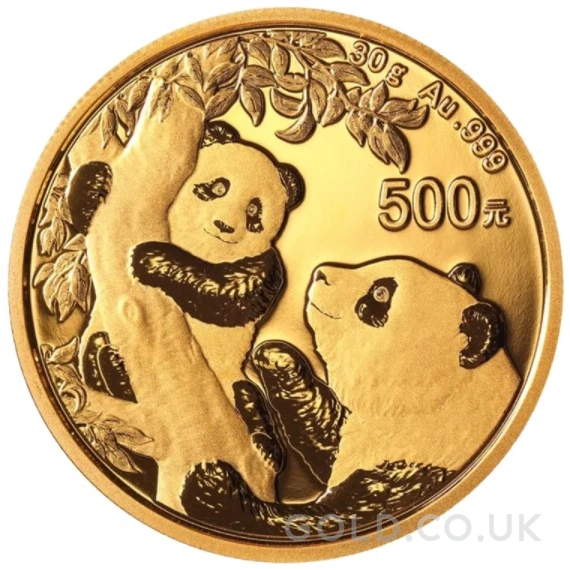 2021 30g Chinese Panda Gold Coin