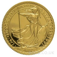 1992 1/4oz Gold Proof Britannia