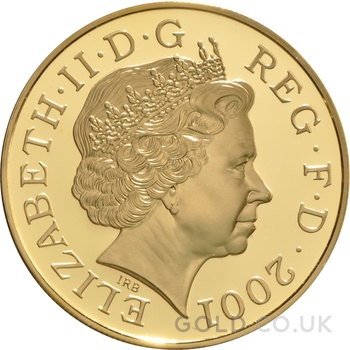 2001 Proof Gold Crown £5 Coin 100th Victoria Anniversary Boxed