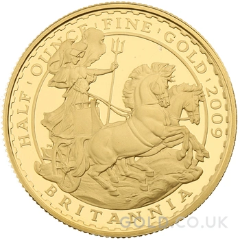 2009 Proof 1/2oz Gold Britannia Coin