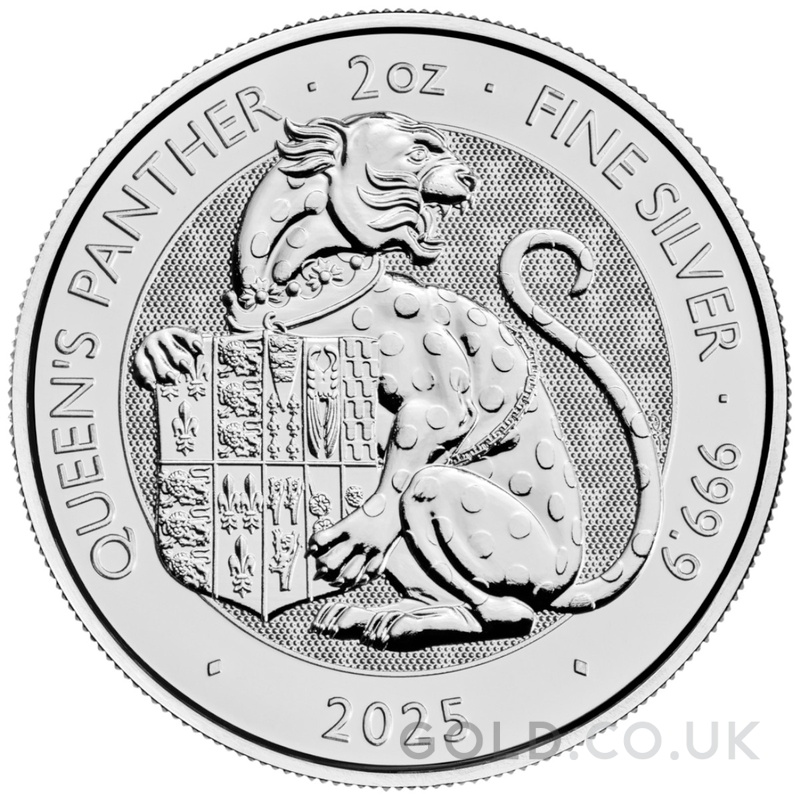 2025 Queen's Panther - Tudor Beasts 2oz Silver Coin