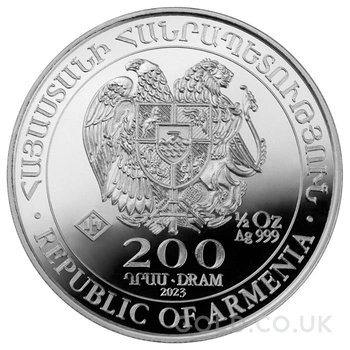 2023 Armenian Noah's Ark Silver Coin 1/2oz