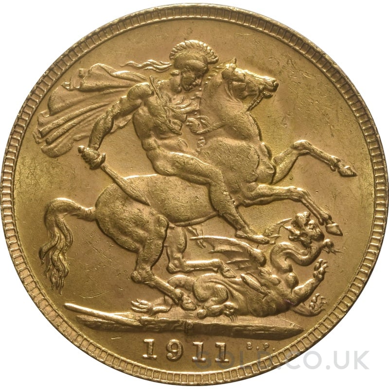 1911 Gold Sovereign Coin George V Perth